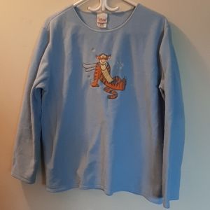 Disney Tigger Light blue polar fleece sweater